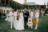 Kristina Trejo and Anthony Salguero incorporated a mariachi band performance into their wedding on June 23, 2023. “The mariachi was a way for me to honor, deep down, who I am,” said Ms. Trejo, who is a first-generation Mexican American. Credit...Max Junio