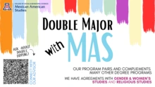 Flyer giving information about double major, a QR code to connect with advisor 