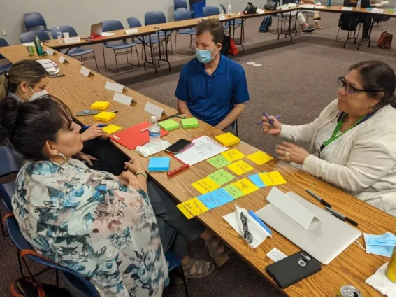 Arizona Prevention Research Center researchers meet with community action board members from El Rio Health. Every project at the center is done in collaboration with community health workers and community partners, locals who serve as a bridge between patients and their health care providers.